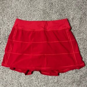 Red Women's Lululemon Tennis Skirt